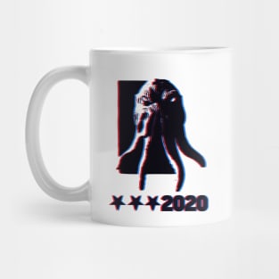 Retro 3D Cthulhu for President 2020 Mug